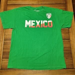 Mexico National Soccer Team Fan Unisex Green Tee (V Fifth Sun) - Size Large